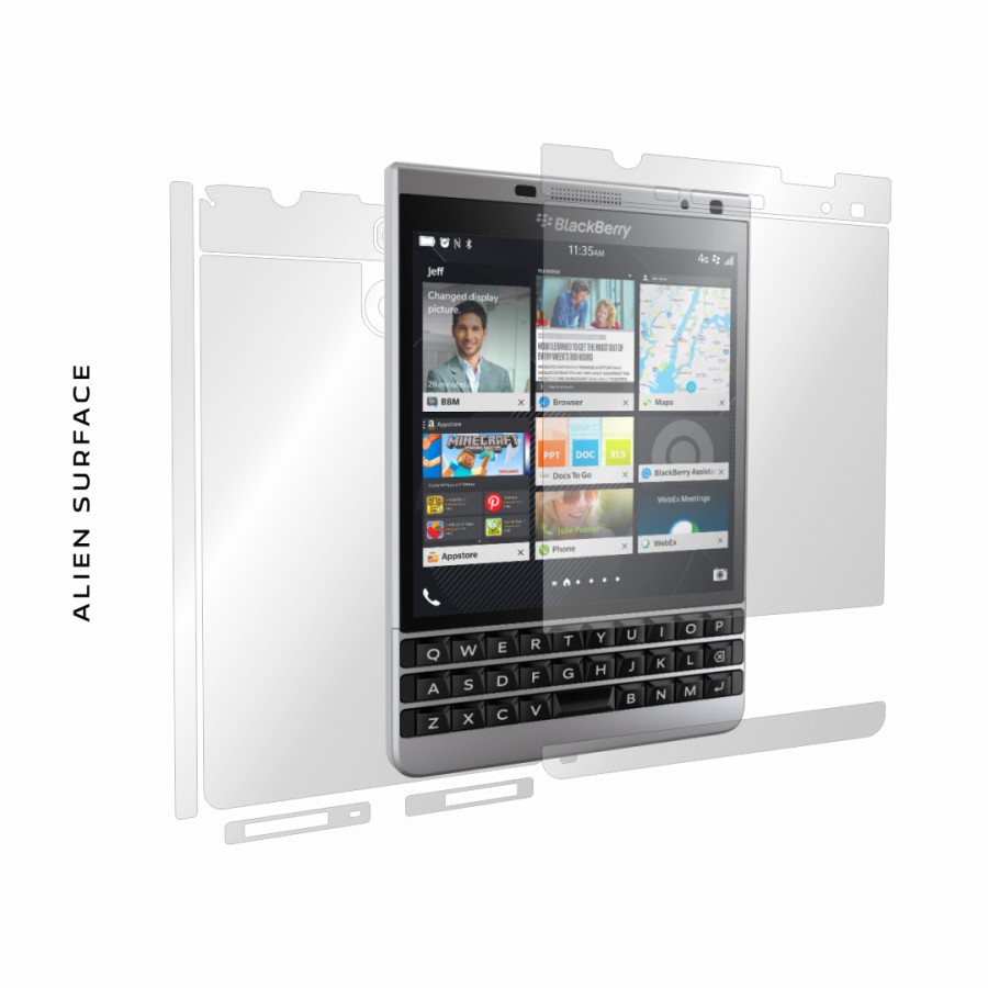 BlackBerry Passport Dallas folie protectie Alien Surface