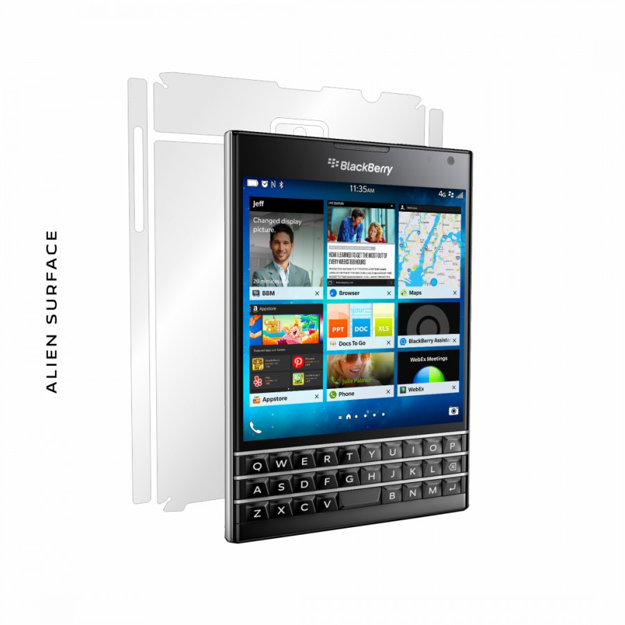 BlackBerry Passport folie protectie Alien Surface Alege acoperirea telefoaneSpate laterale