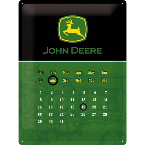 Calendar metalic de perete MARE John Deere 3040cm