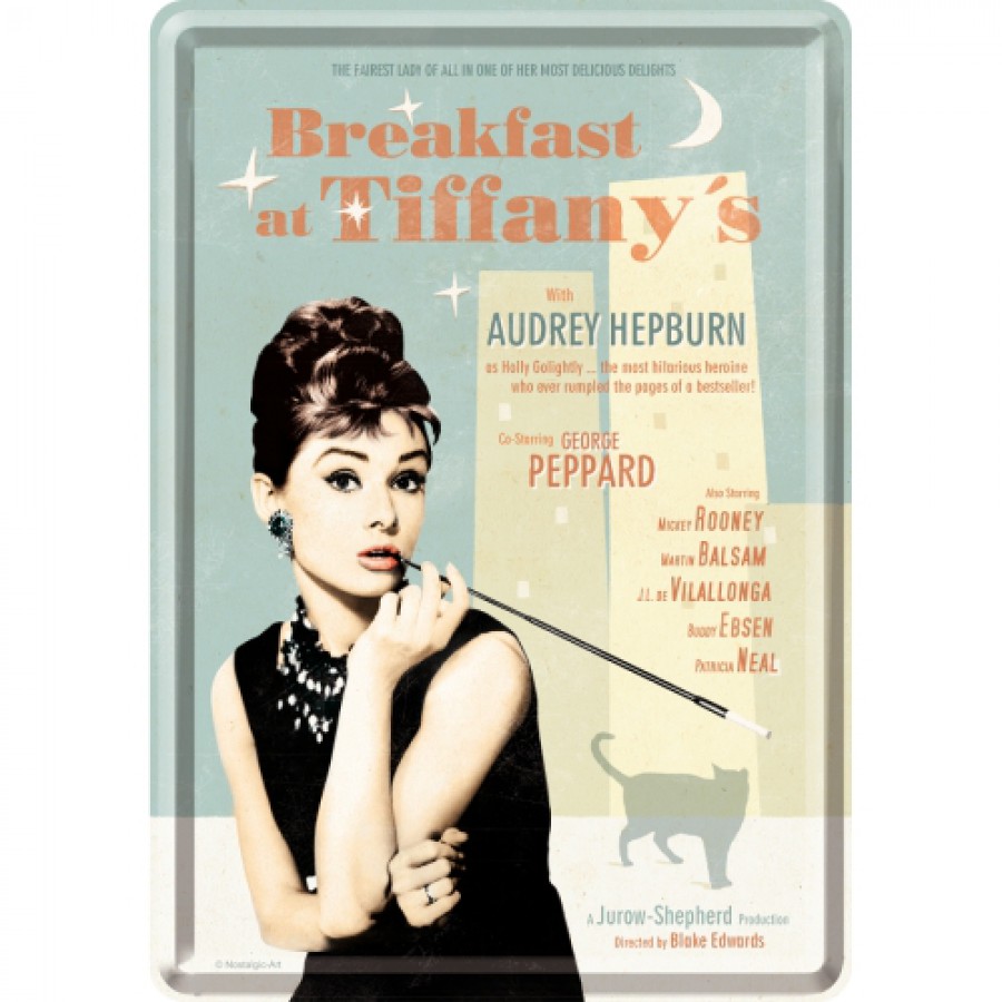 Carte postala metalica Breakfast at Tiffanys