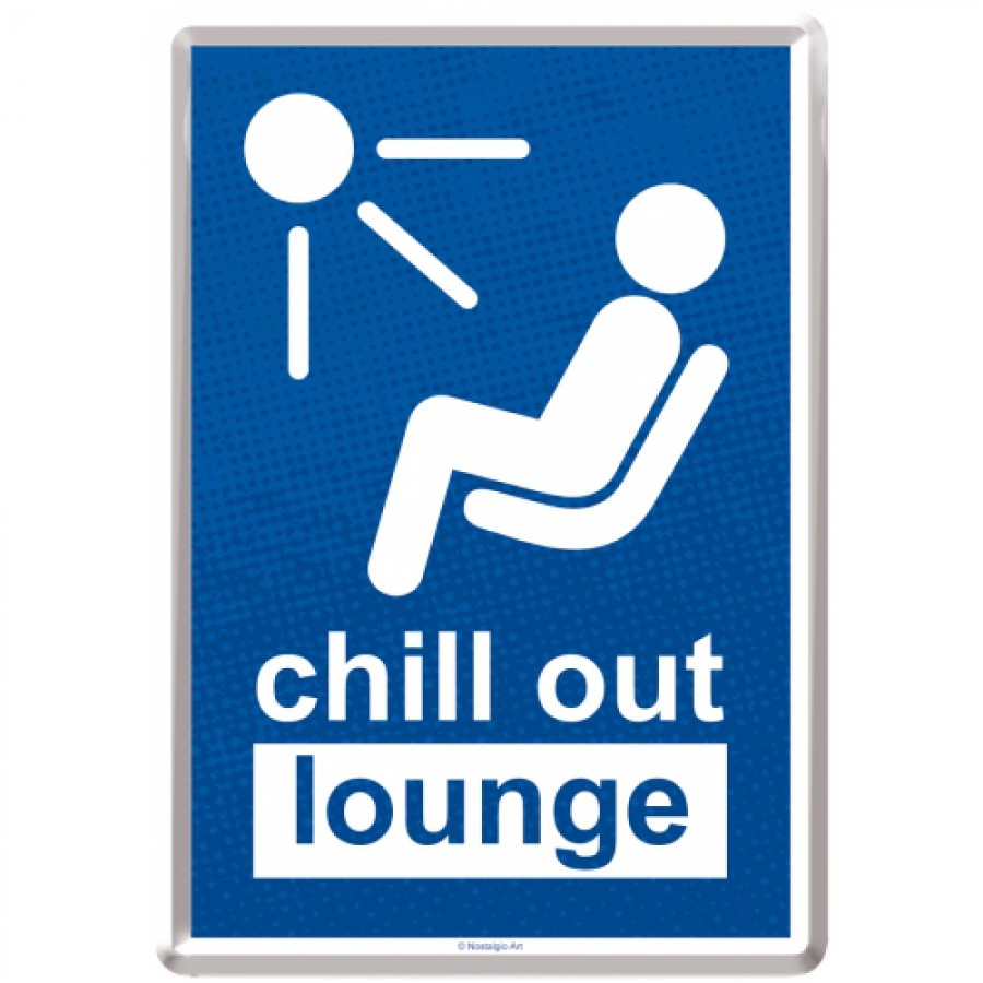 Carte postala metalica Chill Out Lounge