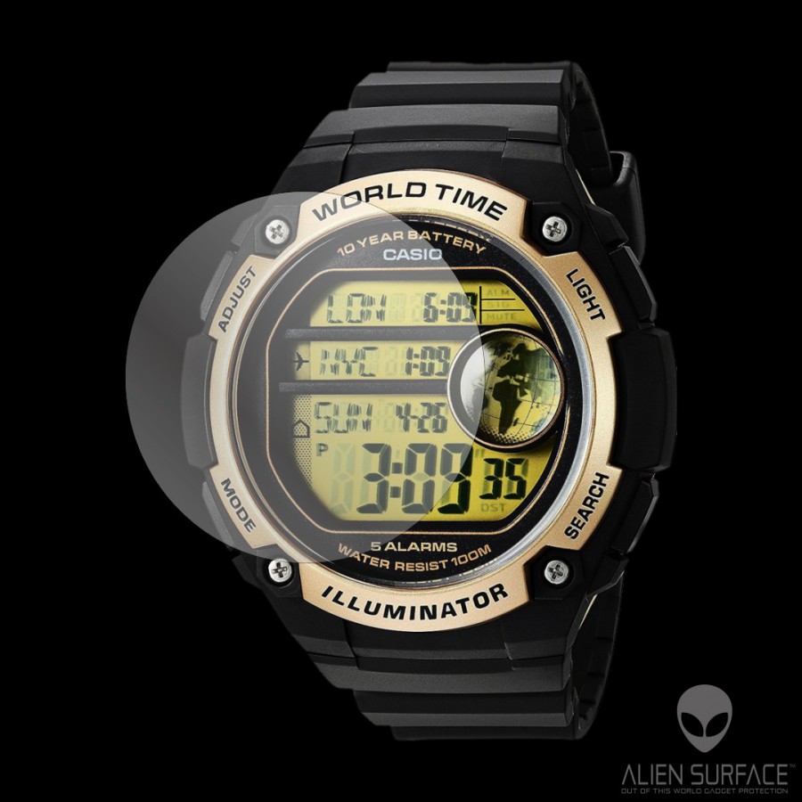 Casio AE 3000W folie protectie Alien Surface