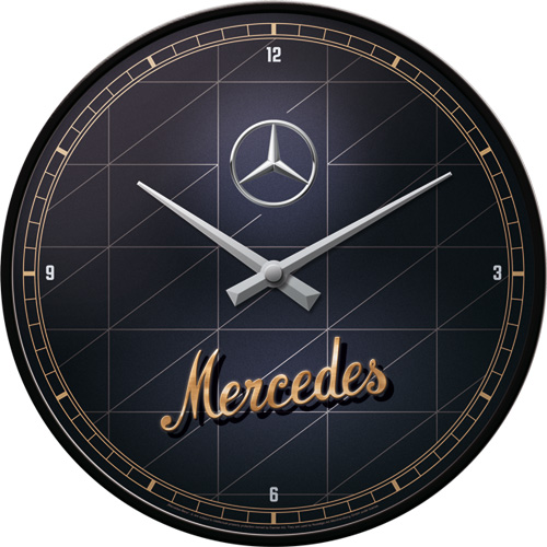Ceas de perete Mercedes Benz Silver Gold