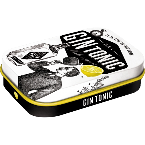 Cutie metalica de buzunar Gin Tonic
