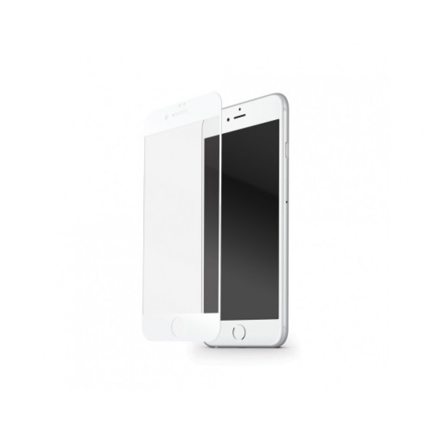 FolieGeam de protectie Vetter pentru iPhone SE 2 8 7 6s 6 Full Frame Tempered Glass Vetter GO White