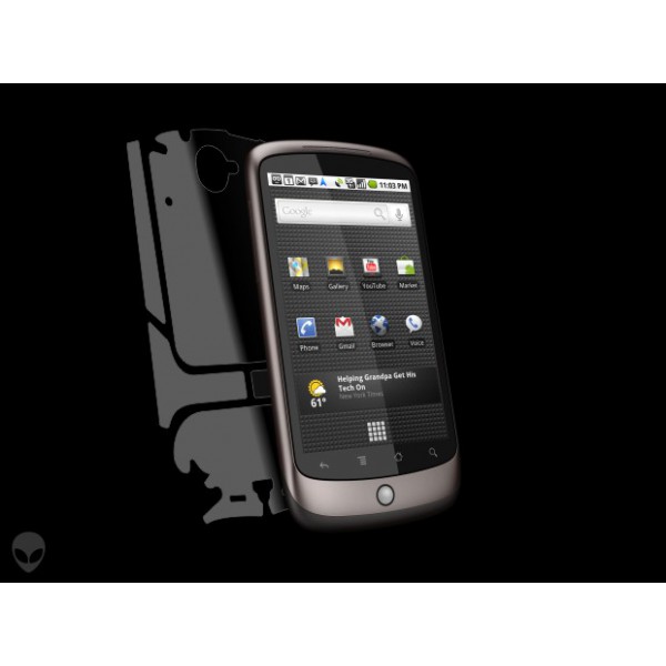 Google Nexus One folie protectie Alien Surface Alege acoperirea telefoaneSpate laterale
