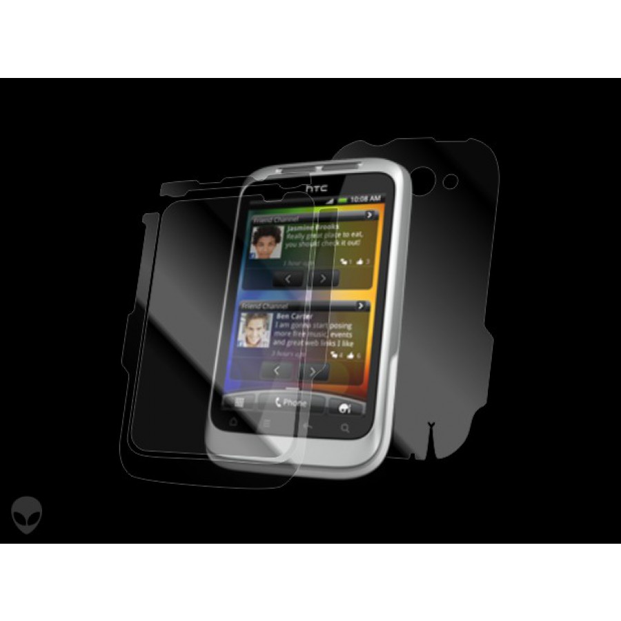 HTC Wildfire S folie protectie Alien Surface