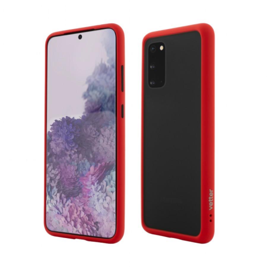 Husa Vetter pentru Samsung Galaxy S20 Clip On Hybrid Shockproof Soft Edge and Rigid Matte Back Cover Red 1