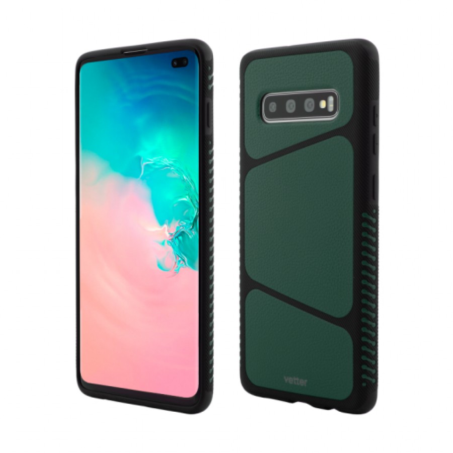 Husa de protectie Vetter Smart pentru Samsung Galaxy S10 Plus Anti Shock Combo Series Green