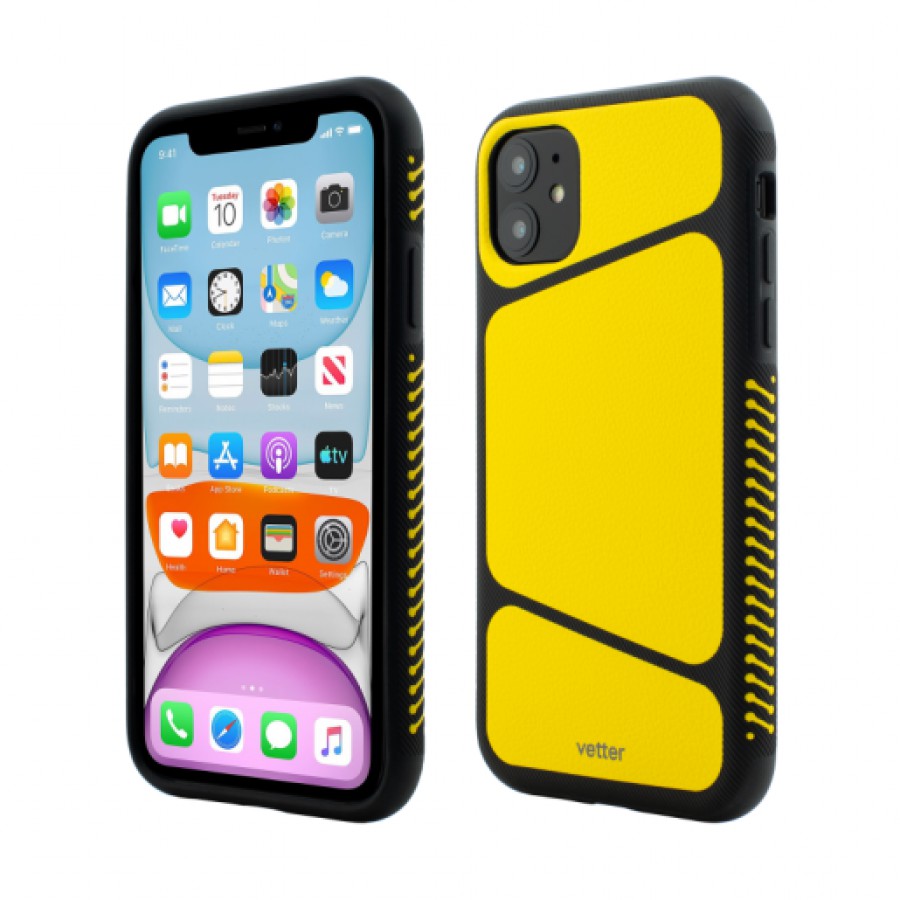 Husa de protectie Vetter Smart pentru iPhone 11 Anti Shock Combo Series Yellow