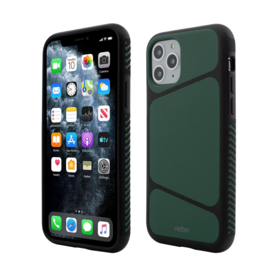 Husa de protectie Vetter Smart pentru iPhone 11 Pro Anti Shock Combo Series Green