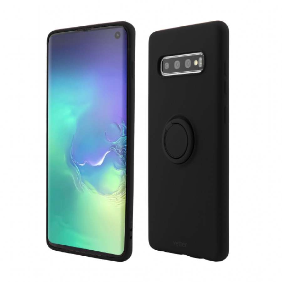 Husa de protectie Vetter pentru Samsung Galaxy S10 Soft Pro with Magnetic iStand Black