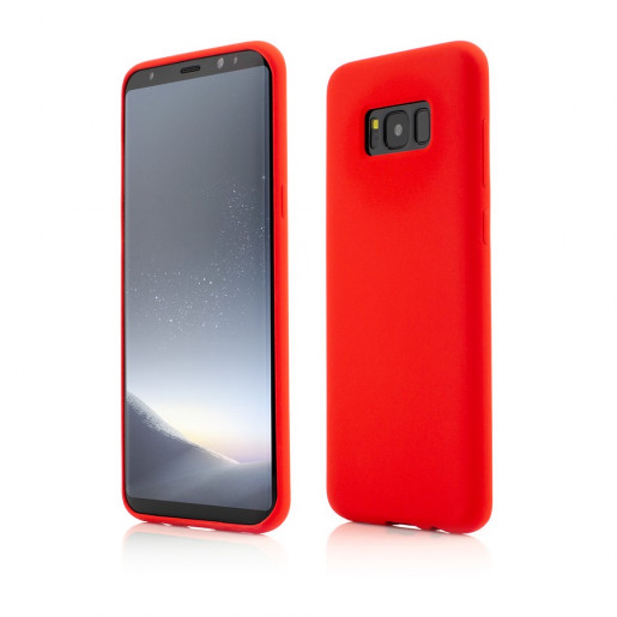 Husa de protectie Vetter pentru Samsung Galaxy S8 Plus Clip On Soft Touch Silk Series Red