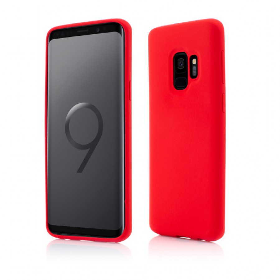 Husa de protectie Vetter pentru Samsung Galaxy S9 Clip On Soft Touch Silk Series Red