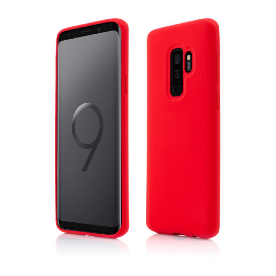 Husa de protectie Vetter pentru Samsung Galaxy S9 Plus Clip On Soft Touch Silk Series Red