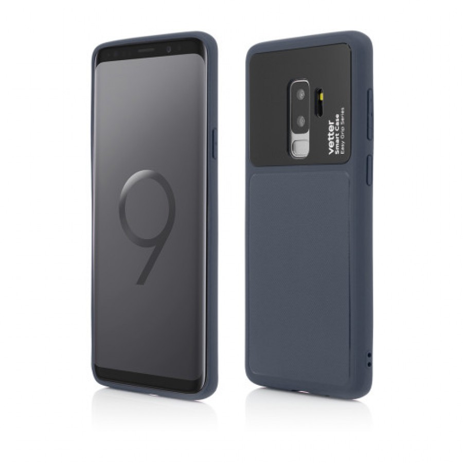 Husa de protectie Vetter pentru Samsung Galaxy S9 Plus Smart Case Easy Grip Blue