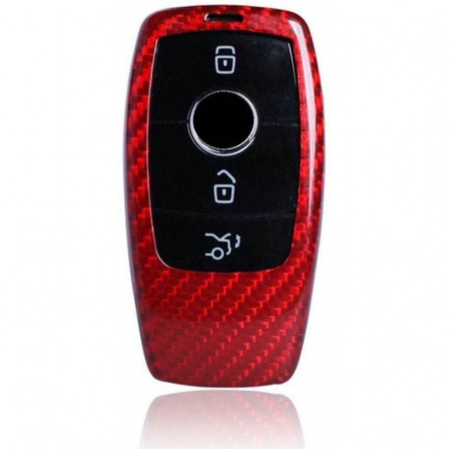 Husa de protectie Vetter pentru cheie Mercedes Benz din 2016 Made from Carbon Glossy Red