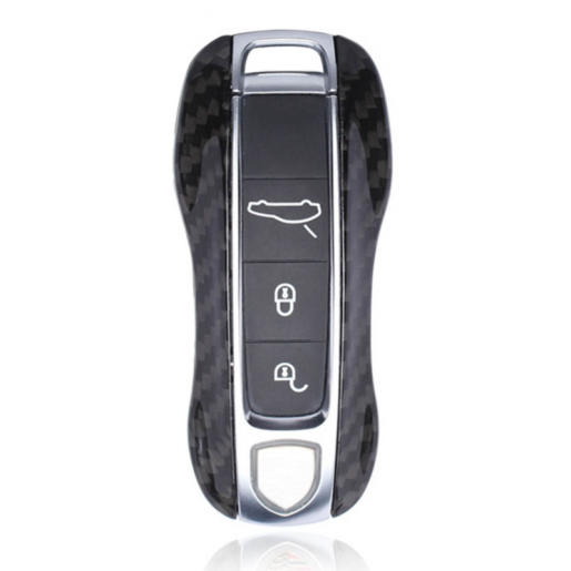 Husa-de-protectie-Vetter-pentru-cheie-Porsche-cu-4-butoane-Made-from-Carbon-Glossy-Black
