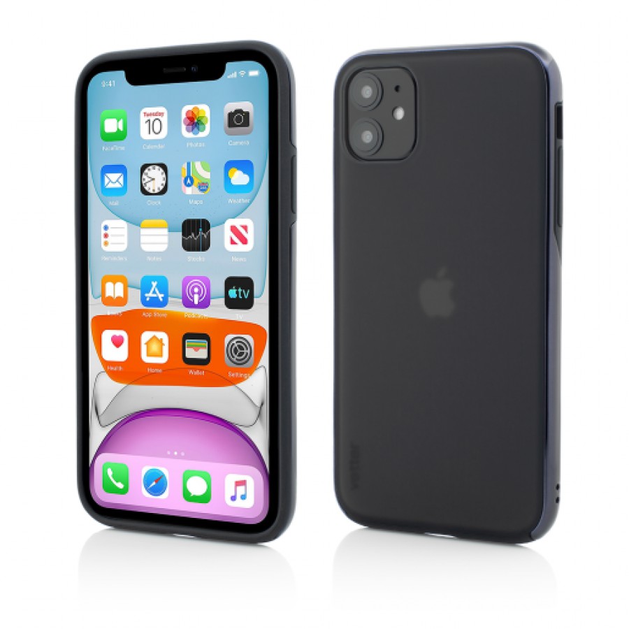 Husa de protectie Vetter pentru iPhone 11 Clip On Hybrid Dual Edge and Matte Back Cover Black
