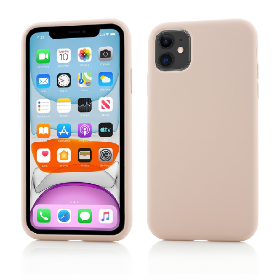 Husa de protectie Vetter pentru iPhone 11 Clip On Soft Touch Silk Series Pink