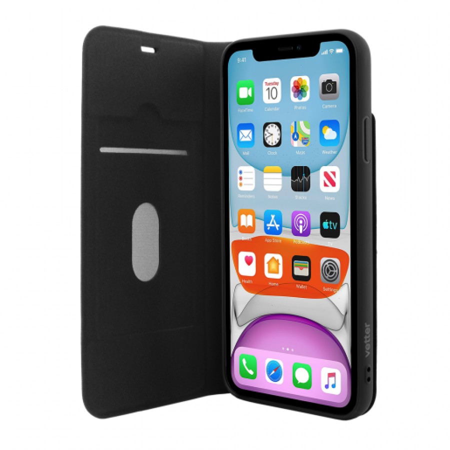 Husa de protectie Vetter pentru iPhone 11 Flip Book Dual Case Black