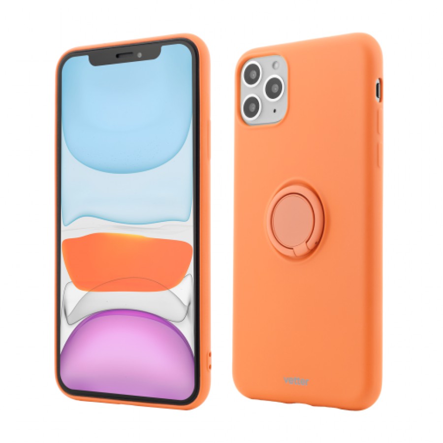 Husa de protectie Vetter pentru iPhone 11 Pro Max Soft Pro with Magnetic iStand Orange