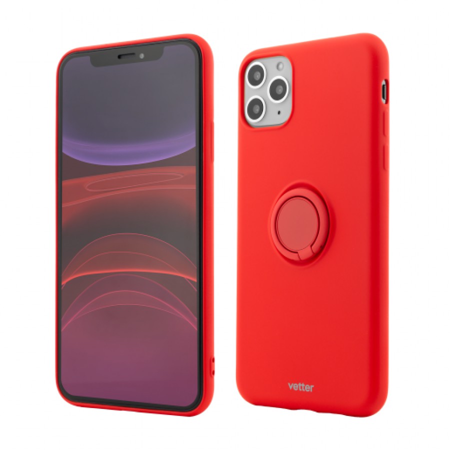 Husa de protectie Vetter pentru iPhone 11 Pro Soft Pro with Magnetic iStand Red