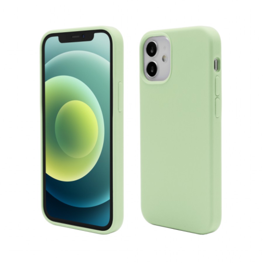 Husa de protectie Vetter pentru iPhone 12 mini Clip On Soft Touch Silk Series Green