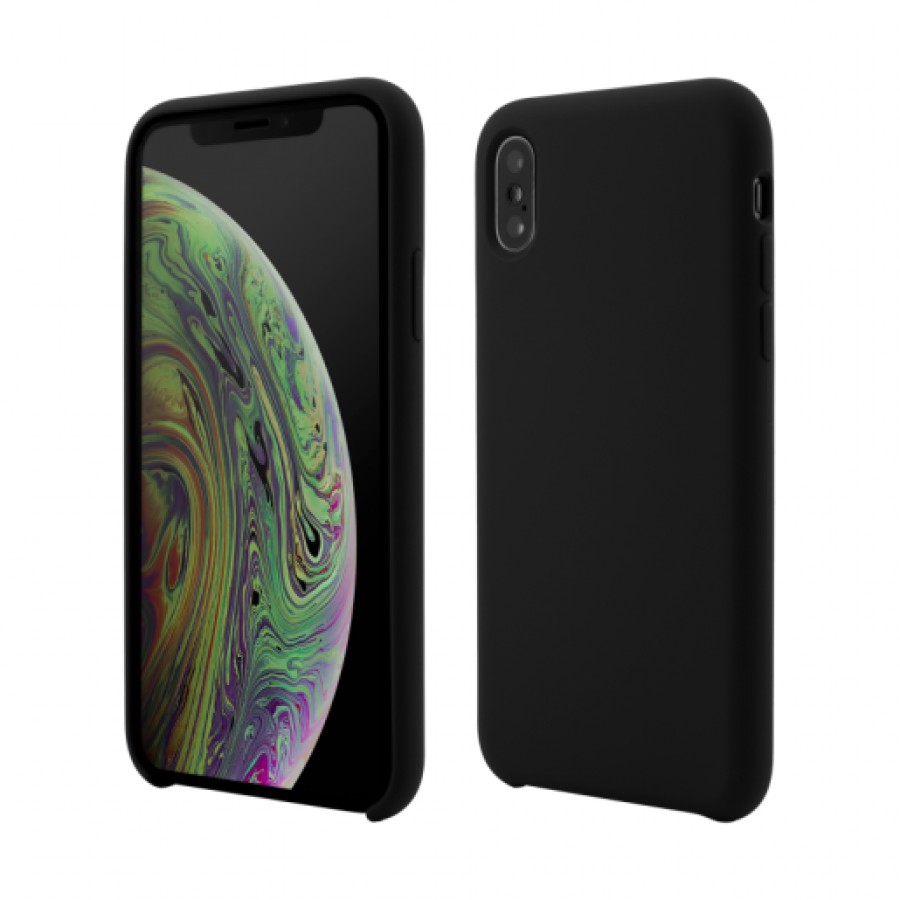 Husa de protectie Vetter pentru iPhone XS Max Clip On Soft Touch Silk Series Black