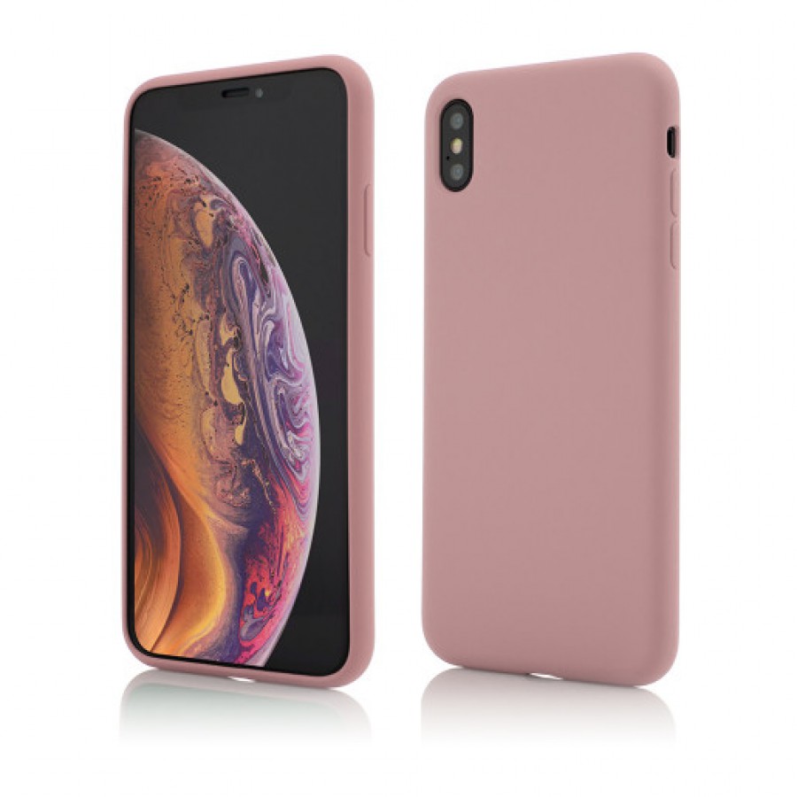 Husa de protectie Vetter pentru iPhone XS Max Clip On Soft Touch Silk Series Pink