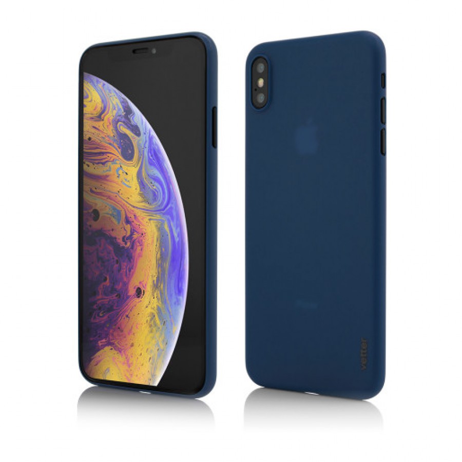 Husa de protectie Vetter pentru iPhone XS Max Clip On Ultra Thin Air Series Blue