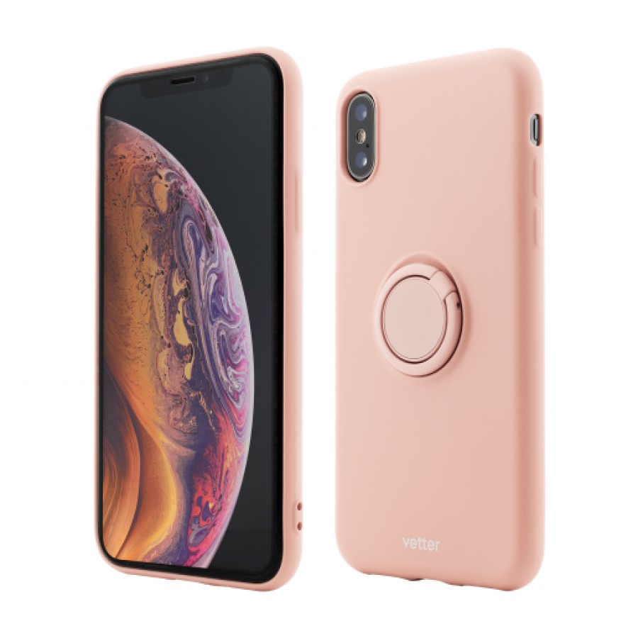 Husa de protectie Vetter pentru iPhone XS Max Soft Pro with Magnetic iStand Pink