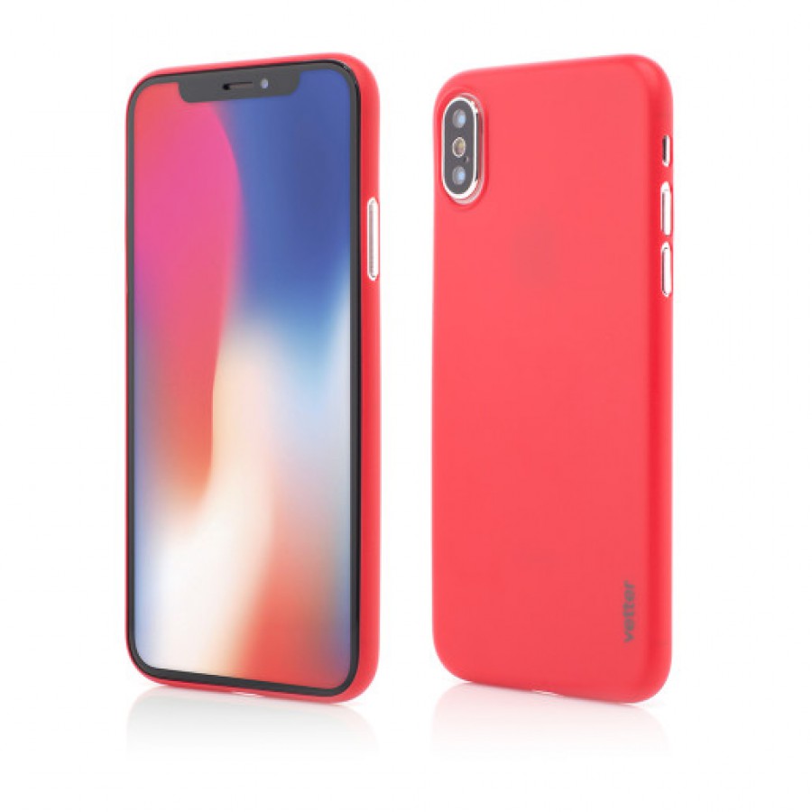 Husa de protectie Vetter pentru iPhone XS X Clip On Ultra Thin Air Series Red