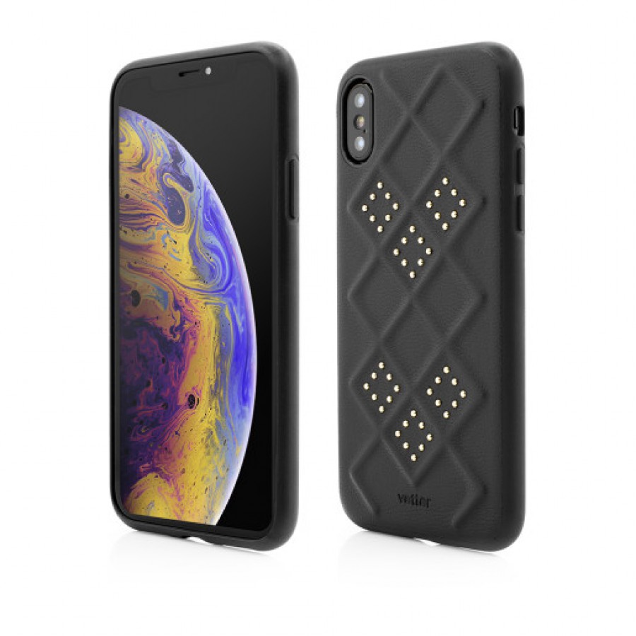 Husa de protectie Vetter pentru iPhone Xs Max Smart Case 3D Rhombus Design Black