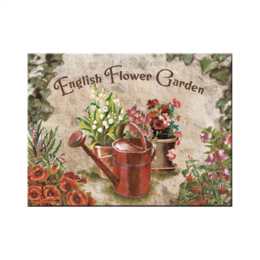 Magnet English Flower Garden Red