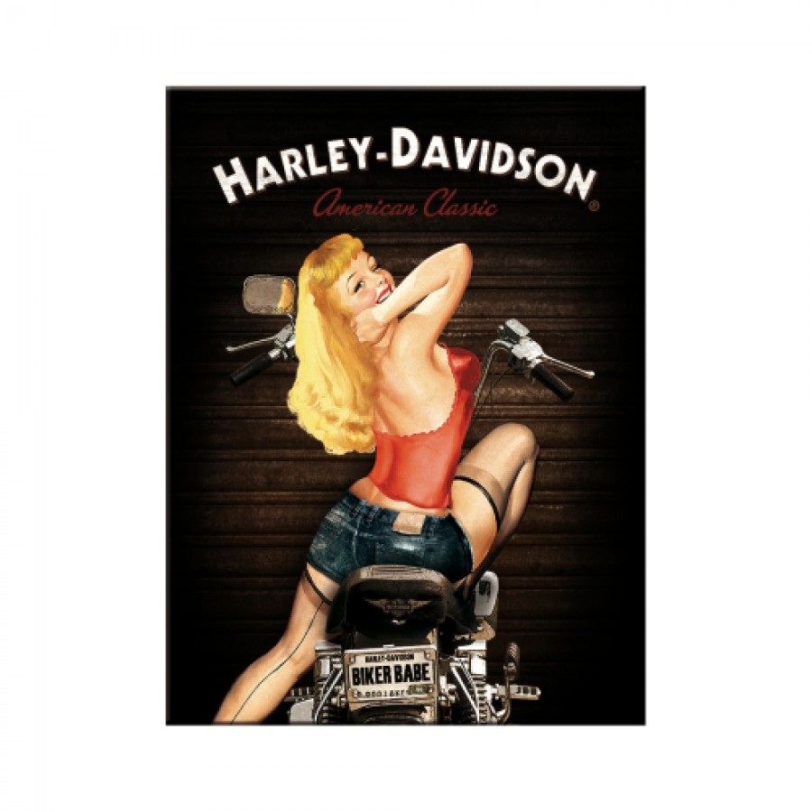 Magnet Harley Davidson Biker babe