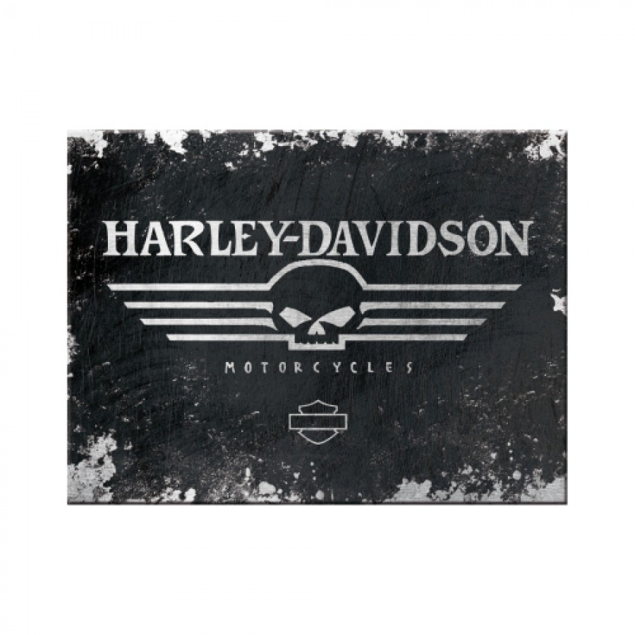 Magnet Harley Davidson Skull Logo