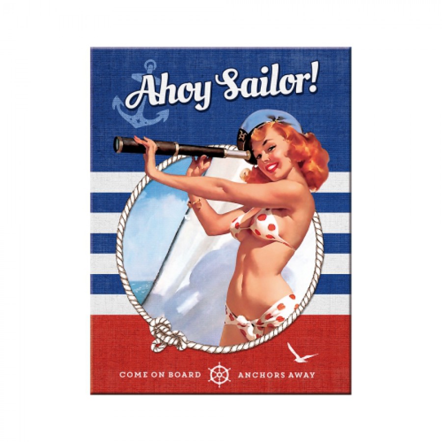 Magnet Pin Up Ahoy Sailor