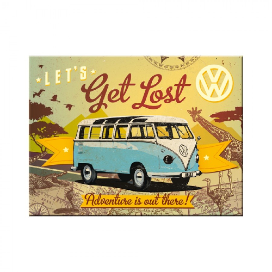 Magnet Volkswagen Bulli Lets get lost