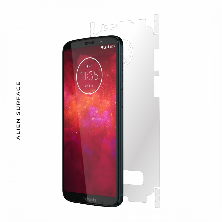 Motorola Moto Z3 Play folie protectie Alien Surface Alege acoperirea telefoaneSpate laterale