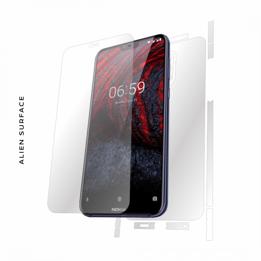 Nokia 6.1 Plus 2018 folie protectie Alien Surface Alege acoperirea telefoaneEcran spate laterale Precomanda