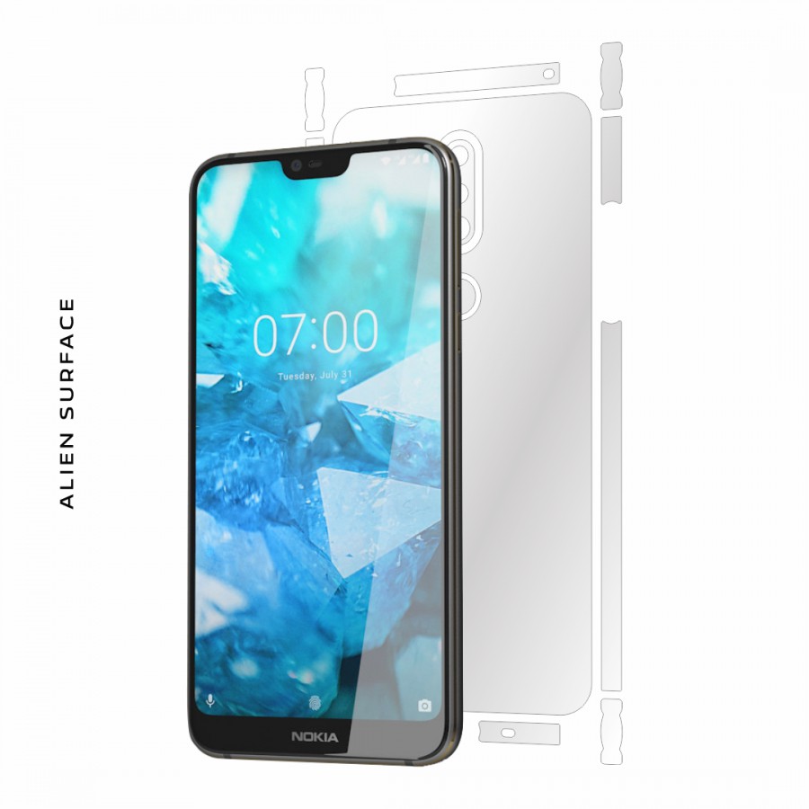 Nokia 7.1 2018 folie protectie Alien Surface Alege acoperirea telefoaneSpate laterale