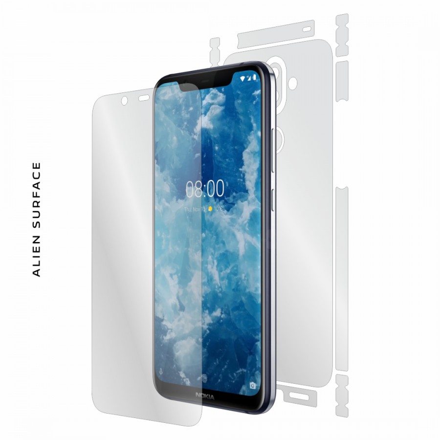 Nokia 8.1 2019 folie protectie Alien Surface Alege acoperirea telefoaneEcran spate laterale