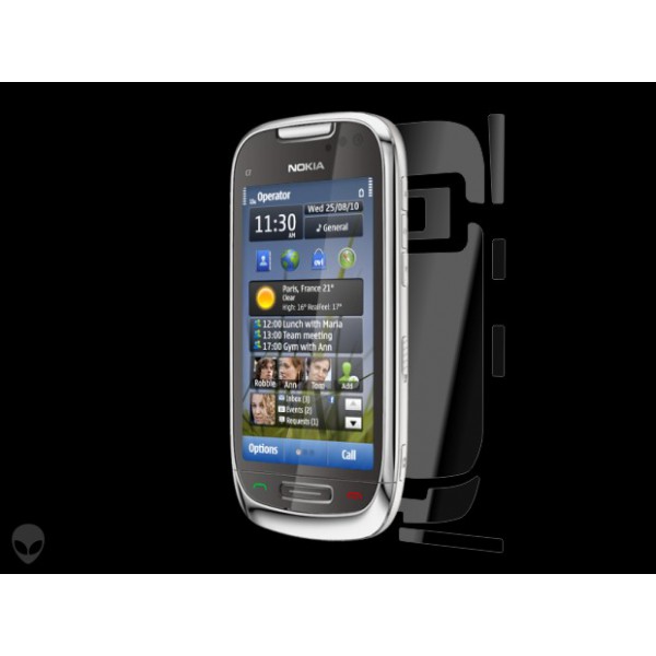 Nokia C7 folie protectie Alien Surface Alege acoperirea telefoaneSpate laterale