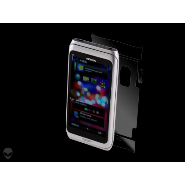 Nokia E7 folie protectie Alien Surface Alege acoperirea telefoaneSpate laterale