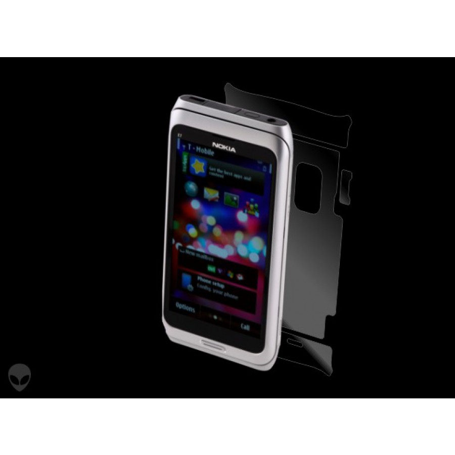 Nokia E7 folie protectie Alien Surface Alege acoperirea telefoaneSpate laterale