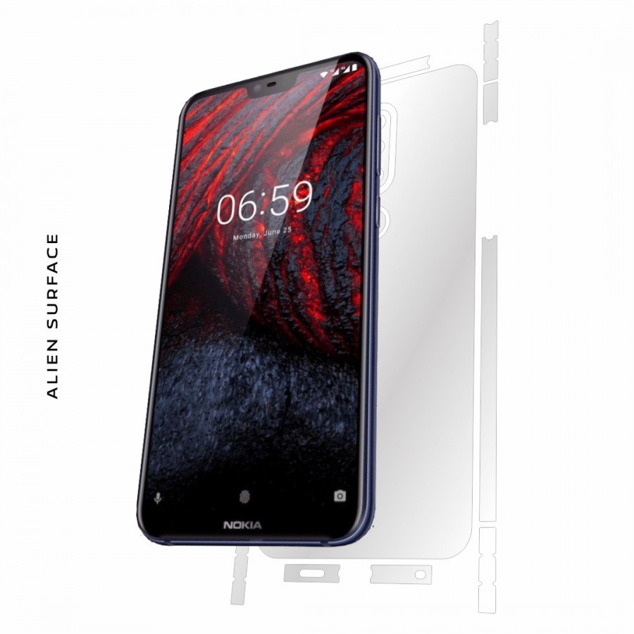 Nokia X6 2018 folie protectie Alien Surface Alege acoperirea telefoaneSpate laterale Precomanda