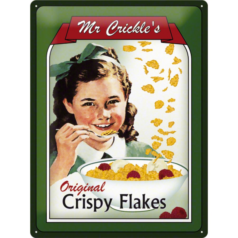 Placa metalica 30X40 Crispy Flakes