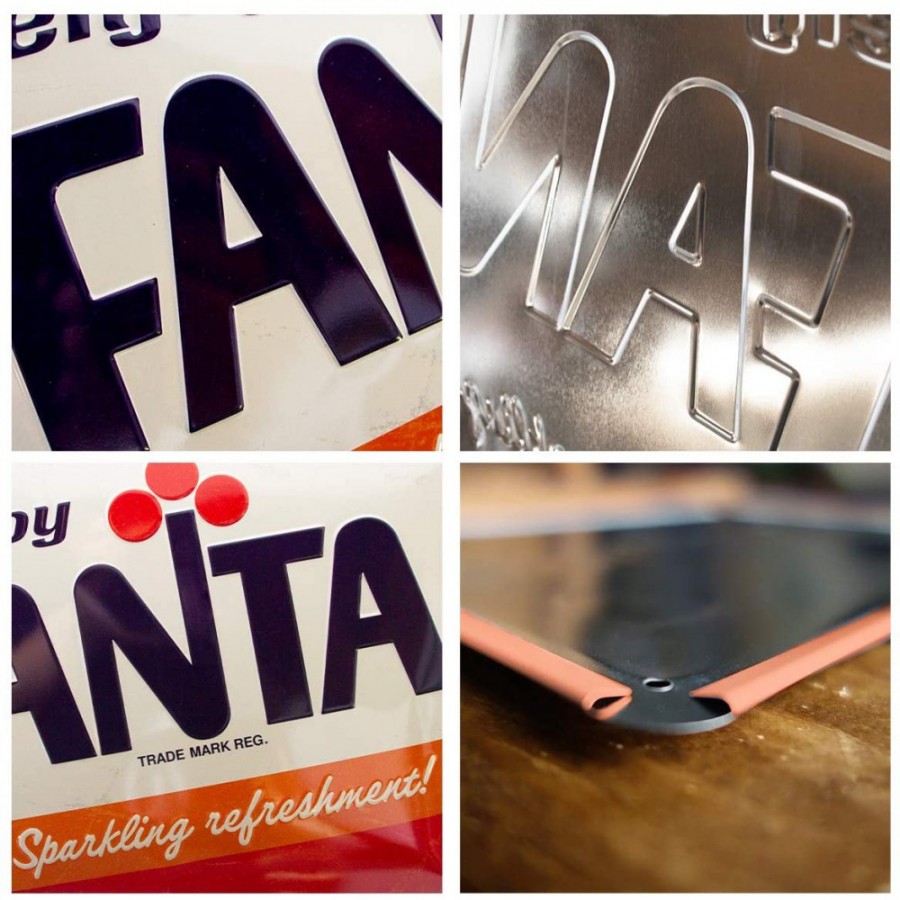 Placa metalica 30X40 Fanta Logo Editie Speciala 1