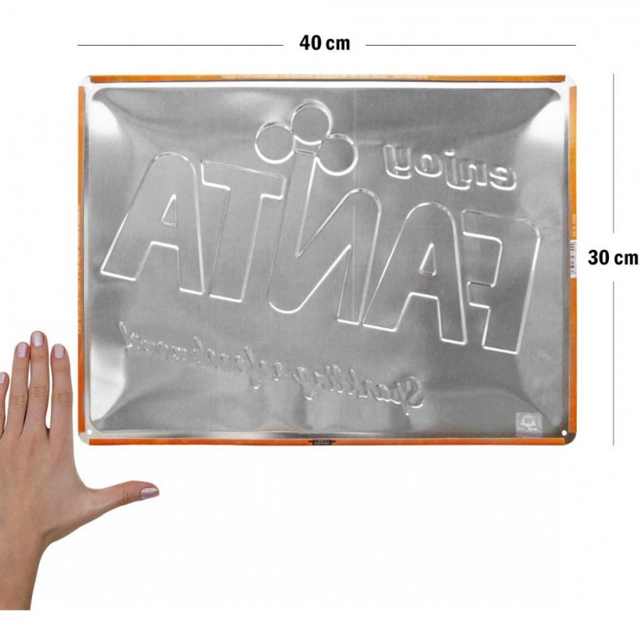 Placa metalica 30X40 Fanta Logo Editie Speciala 2